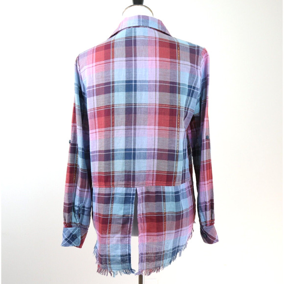 BeachLunchLounge Button Up Plaid Shirt - Picture 4 of 10